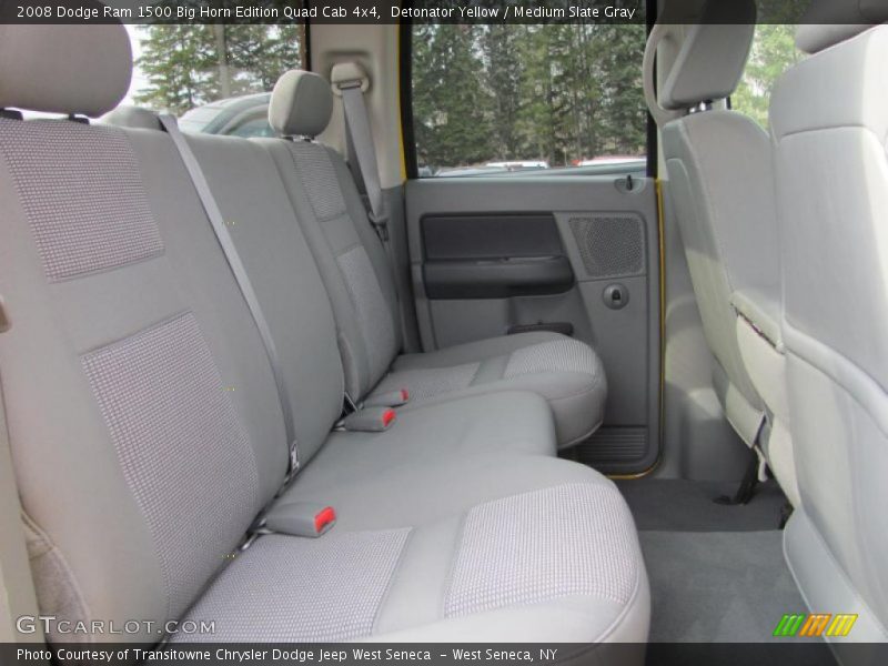 Detonator Yellow / Medium Slate Gray 2008 Dodge Ram 1500 Big Horn Edition Quad Cab 4x4