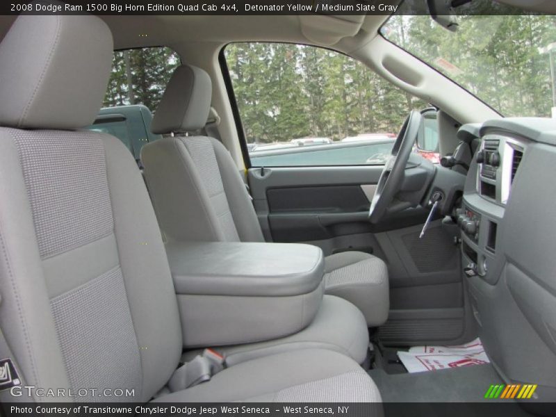 Detonator Yellow / Medium Slate Gray 2008 Dodge Ram 1500 Big Horn Edition Quad Cab 4x4