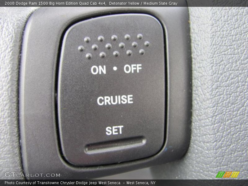 Detonator Yellow / Medium Slate Gray 2008 Dodge Ram 1500 Big Horn Edition Quad Cab 4x4