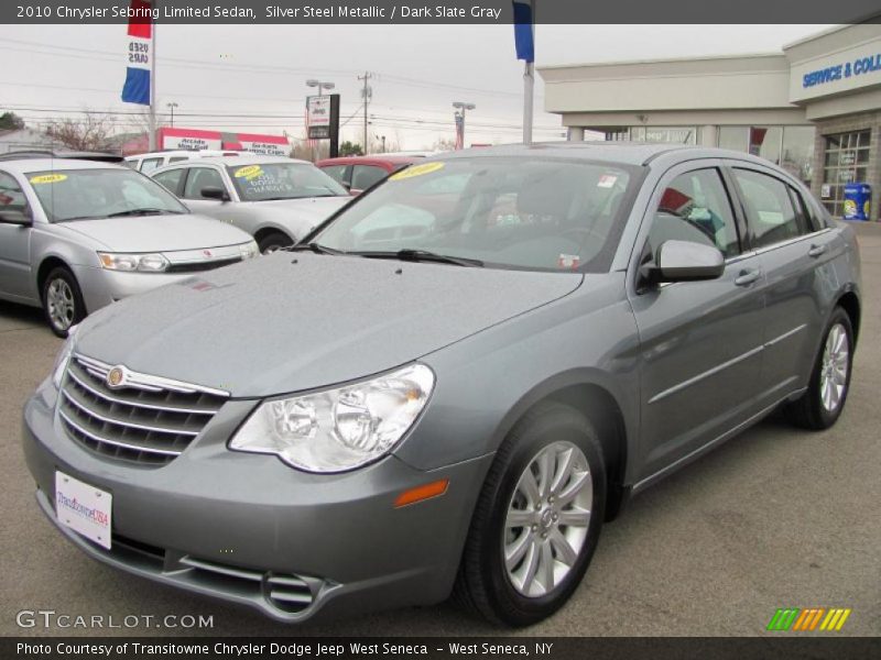Silver Steel Metallic / Dark Slate Gray 2010 Chrysler Sebring Limited Sedan