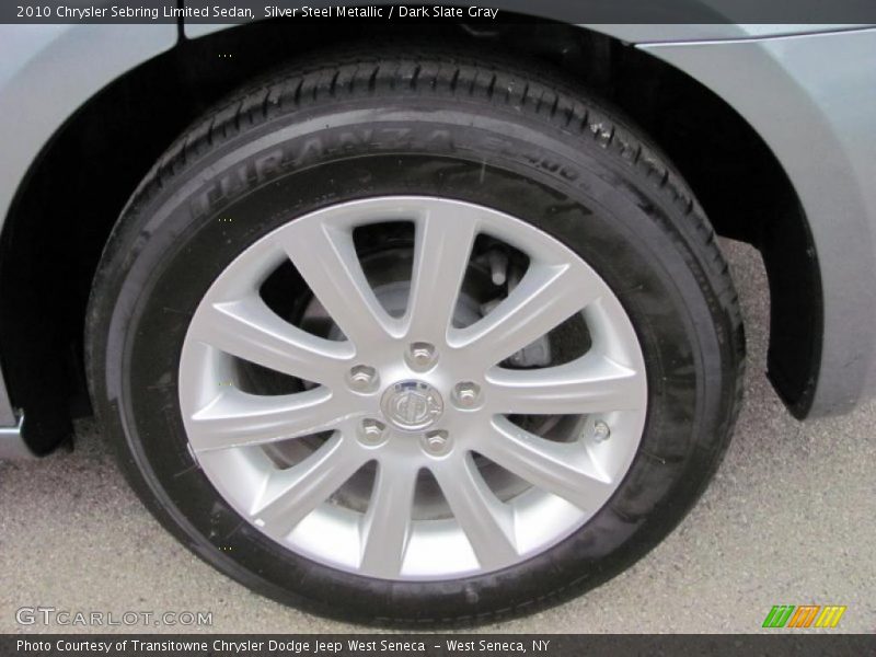 Silver Steel Metallic / Dark Slate Gray 2010 Chrysler Sebring Limited Sedan