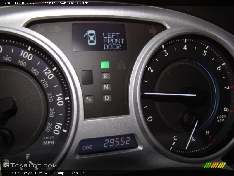 Tungsten Silver Pearl / Black 2008 Lexus IS 250