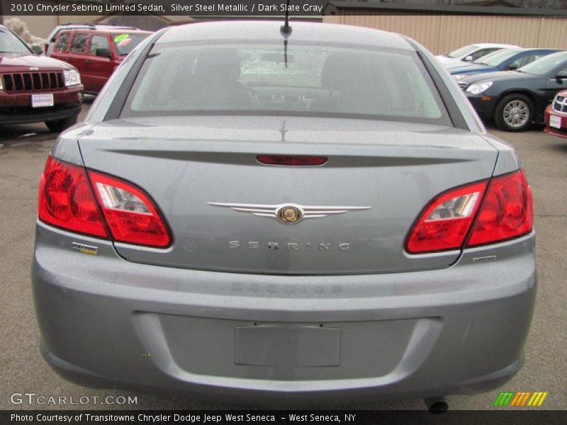Silver Steel Metallic / Dark Slate Gray 2010 Chrysler Sebring Limited Sedan