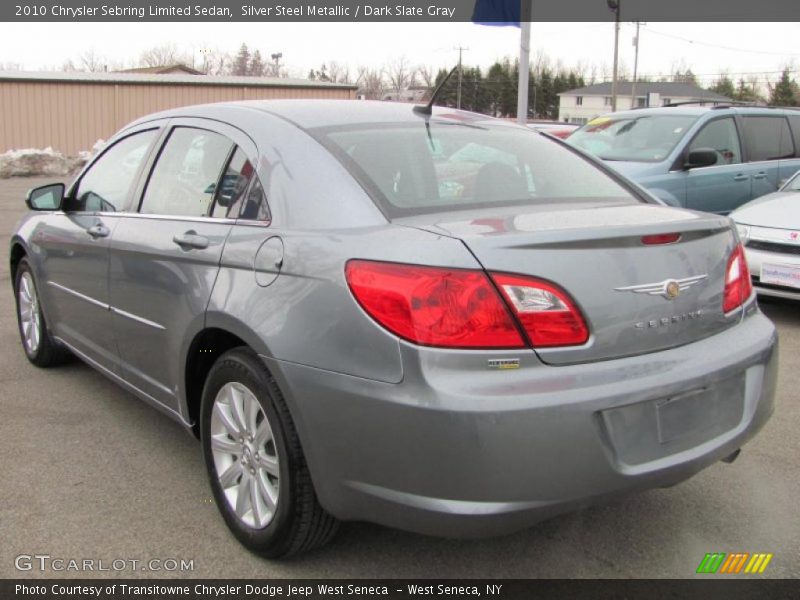 Silver Steel Metallic / Dark Slate Gray 2010 Chrysler Sebring Limited Sedan
