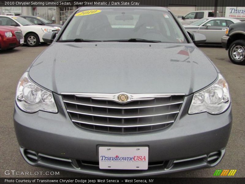 Silver Steel Metallic / Dark Slate Gray 2010 Chrysler Sebring Limited Sedan
