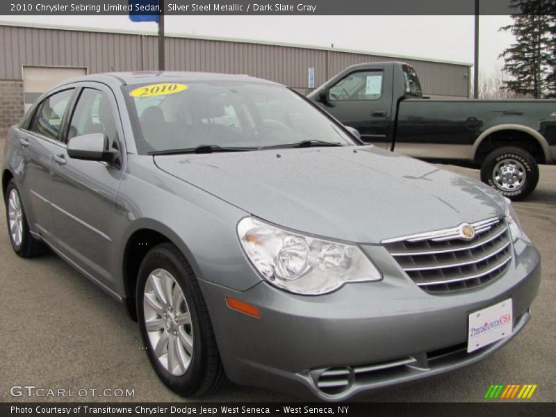 Silver Steel Metallic / Dark Slate Gray 2010 Chrysler Sebring Limited Sedan