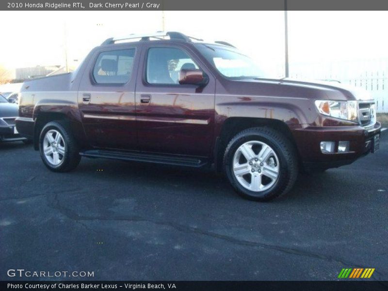 Dark Cherry Pearl / Gray 2010 Honda Ridgeline RTL