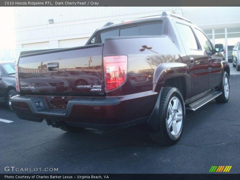 Dark Cherry Pearl / Gray 2010 Honda Ridgeline RTL
