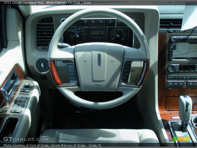 White Platinum Tri-Coat / Stone 2011 Lincoln Navigator 4x2