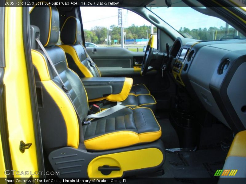  2005 F150 Boss 5.4 SuperCab 4x4 Black/Yellow Interior