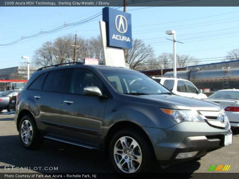 Sterling Gray Metallic / Ebony 2008 Acura MDX Technology