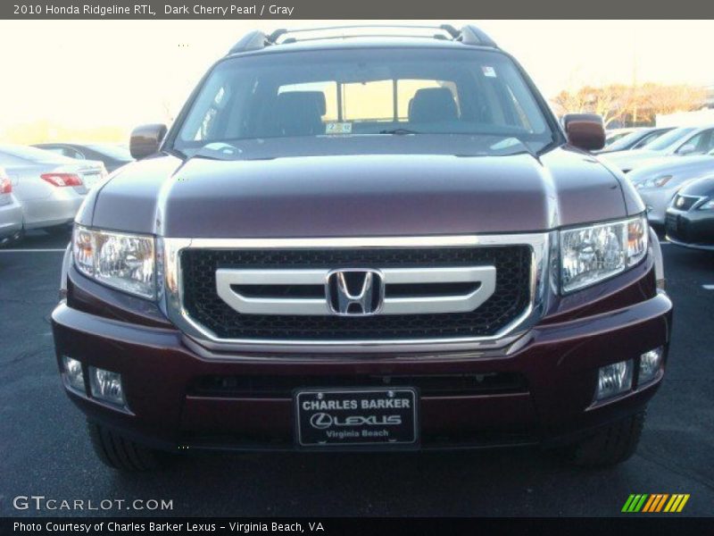 Dark Cherry Pearl / Gray 2010 Honda Ridgeline RTL