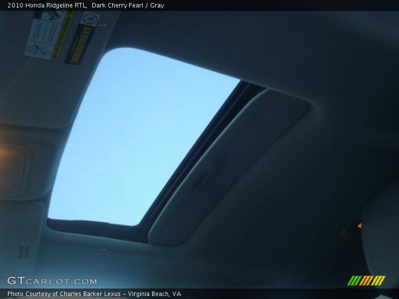 Dark Cherry Pearl / Gray 2010 Honda Ridgeline RTL