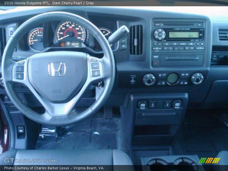 Dark Cherry Pearl / Gray 2010 Honda Ridgeline RTL