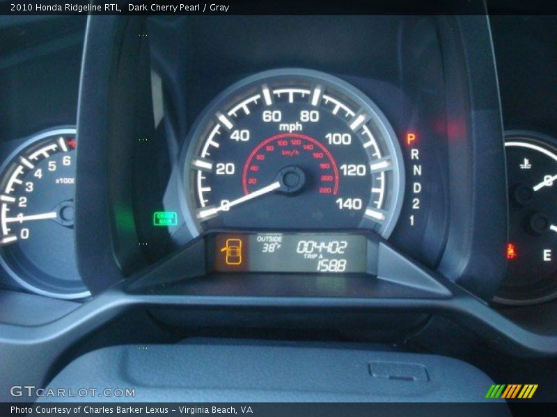 Dark Cherry Pearl / Gray 2010 Honda Ridgeline RTL