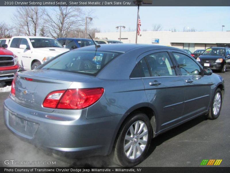 Silver Steel Metallic / Dark Slate Gray 2010 Chrysler Sebring Limited Sedan