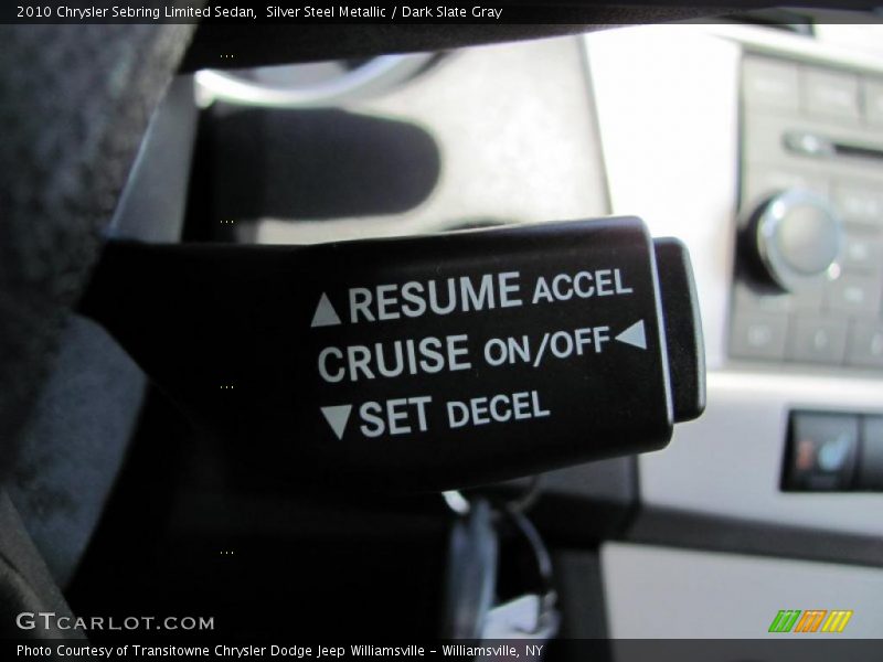 Silver Steel Metallic / Dark Slate Gray 2010 Chrysler Sebring Limited Sedan