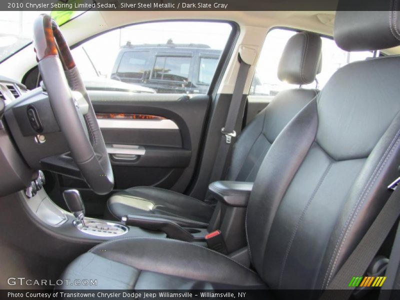 Silver Steel Metallic / Dark Slate Gray 2010 Chrysler Sebring Limited Sedan