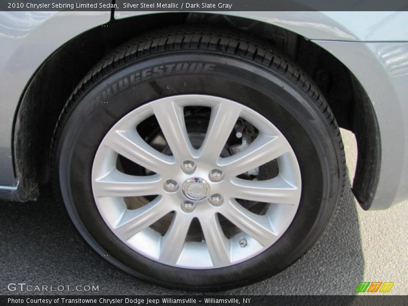 Silver Steel Metallic / Dark Slate Gray 2010 Chrysler Sebring Limited Sedan