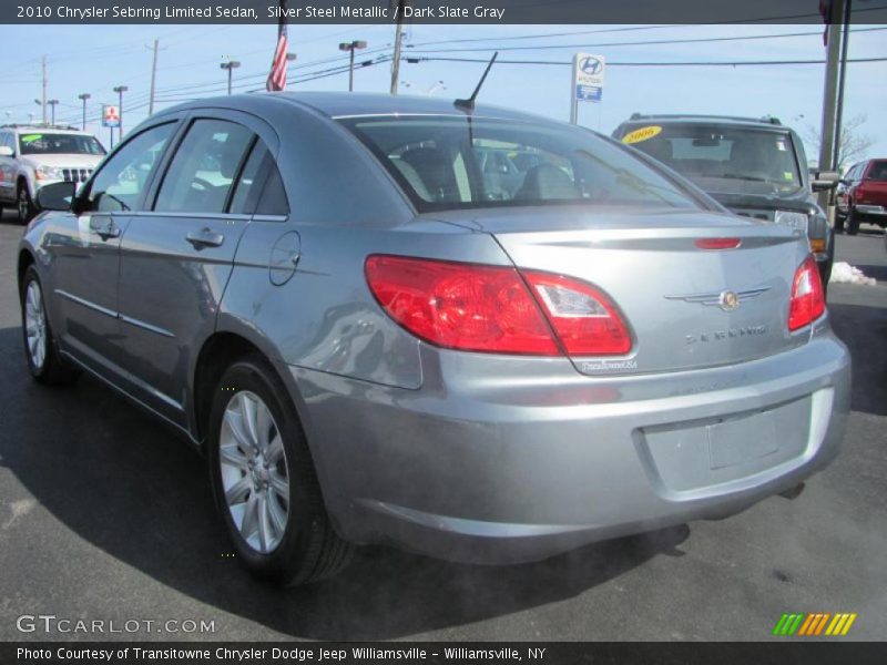 Silver Steel Metallic / Dark Slate Gray 2010 Chrysler Sebring Limited Sedan