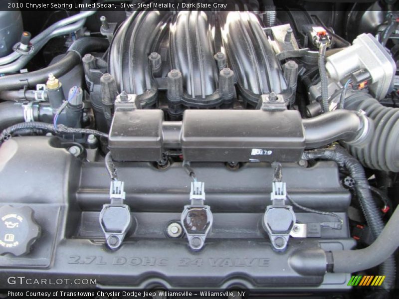 Silver Steel Metallic / Dark Slate Gray 2010 Chrysler Sebring Limited Sedan