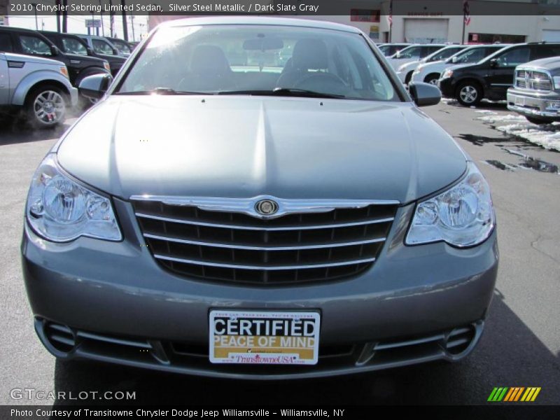 Silver Steel Metallic / Dark Slate Gray 2010 Chrysler Sebring Limited Sedan