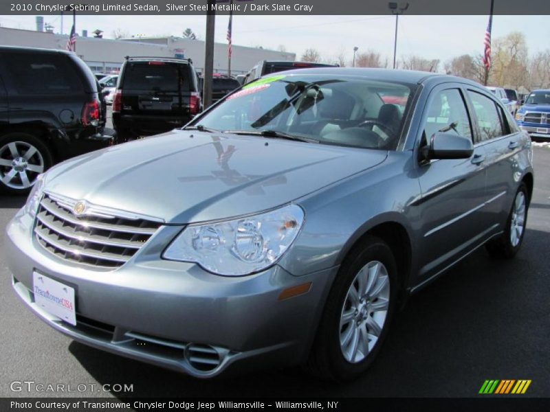 Silver Steel Metallic / Dark Slate Gray 2010 Chrysler Sebring Limited Sedan