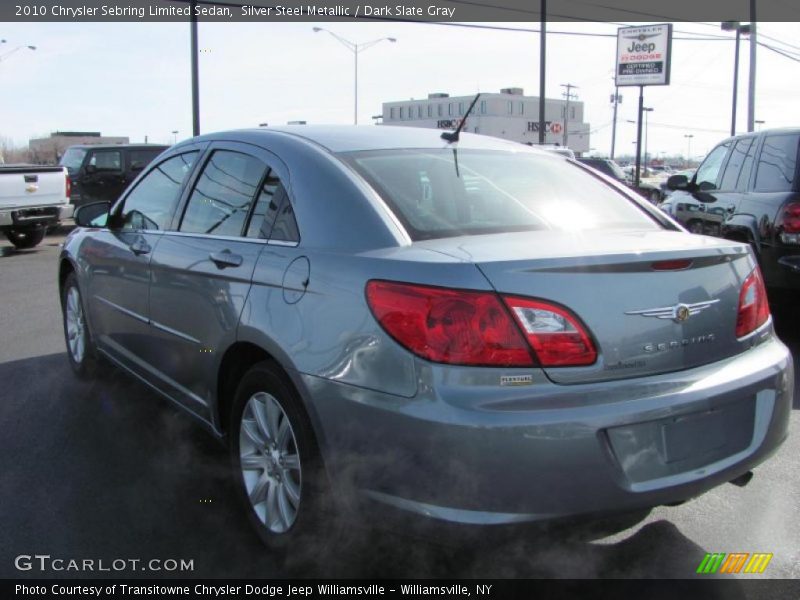 Silver Steel Metallic / Dark Slate Gray 2010 Chrysler Sebring Limited Sedan