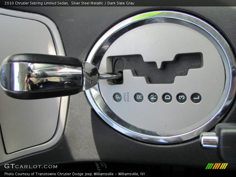 Silver Steel Metallic / Dark Slate Gray 2010 Chrysler Sebring Limited Sedan