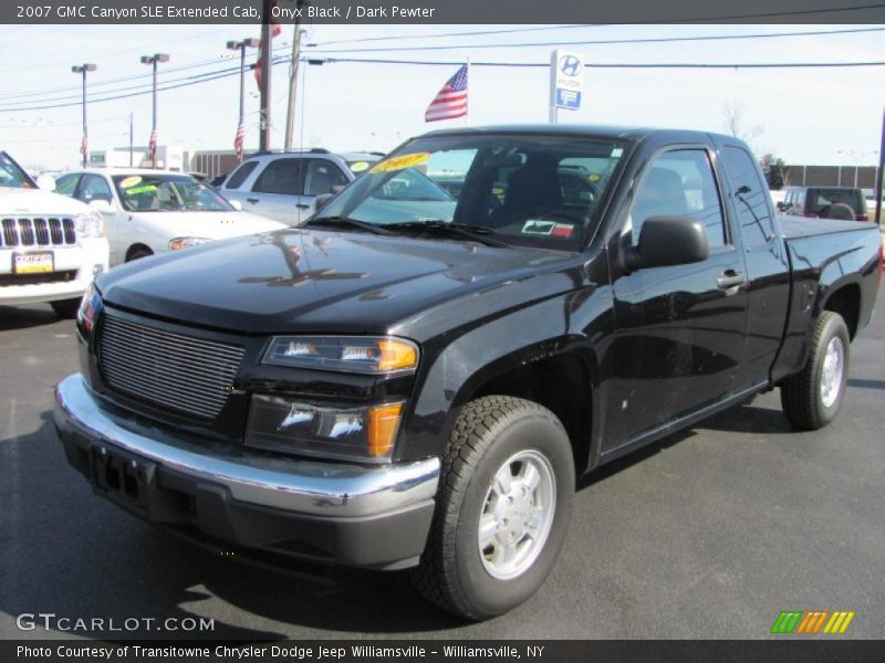 Onyx Black / Dark Pewter 2007 GMC Canyon SLE Extended Cab