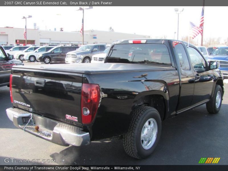 Onyx Black / Dark Pewter 2007 GMC Canyon SLE Extended Cab