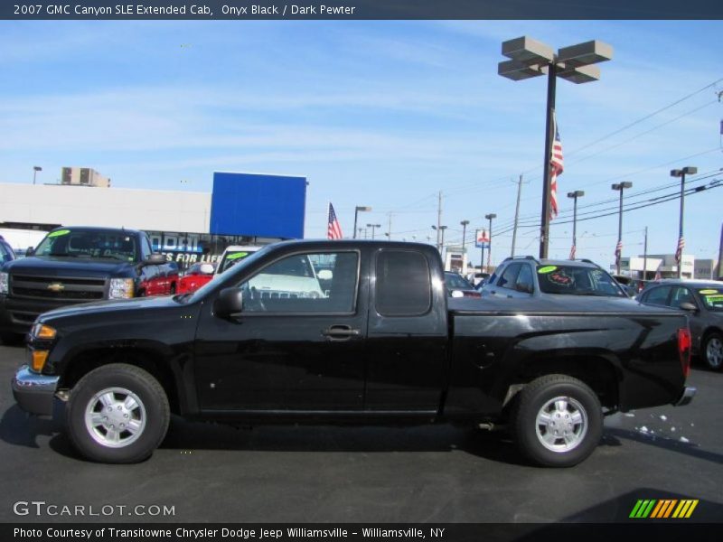 Onyx Black / Dark Pewter 2007 GMC Canyon SLE Extended Cab