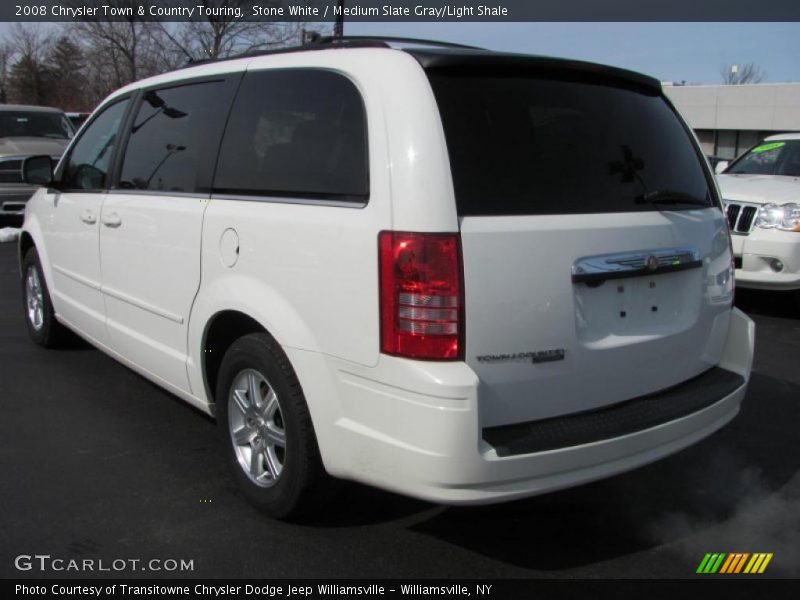 Stone White / Medium Slate Gray/Light Shale 2008 Chrysler Town & Country Touring