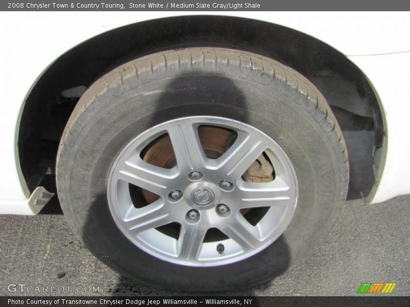 Stone White / Medium Slate Gray/Light Shale 2008 Chrysler Town & Country Touring