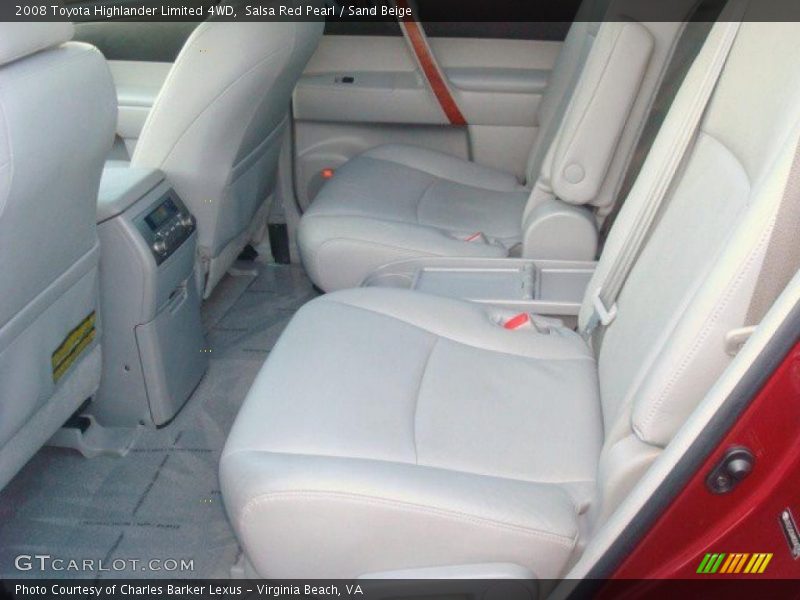 Salsa Red Pearl / Sand Beige 2008 Toyota Highlander Limited 4WD