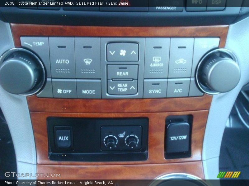 Salsa Red Pearl / Sand Beige 2008 Toyota Highlander Limited 4WD