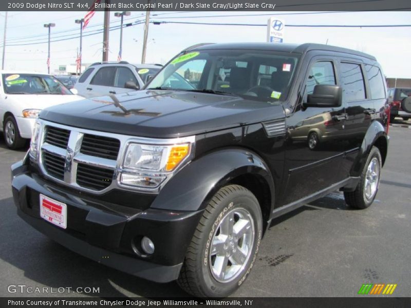 Brilliant Black Crystal Pearl / Dark Slate Gray/Light Slate Gray 2009 Dodge Nitro SLT 4x4