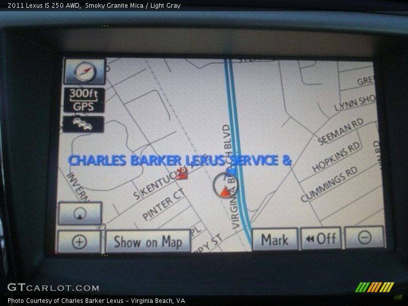 Navigation of 2011 IS 250 AWD