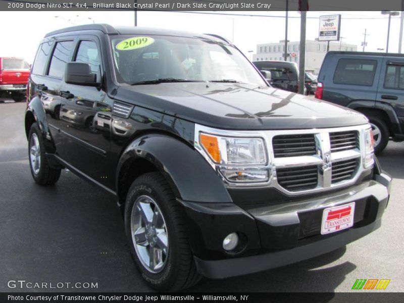 Brilliant Black Crystal Pearl / Dark Slate Gray/Light Slate Gray 2009 Dodge Nitro SLT 4x4