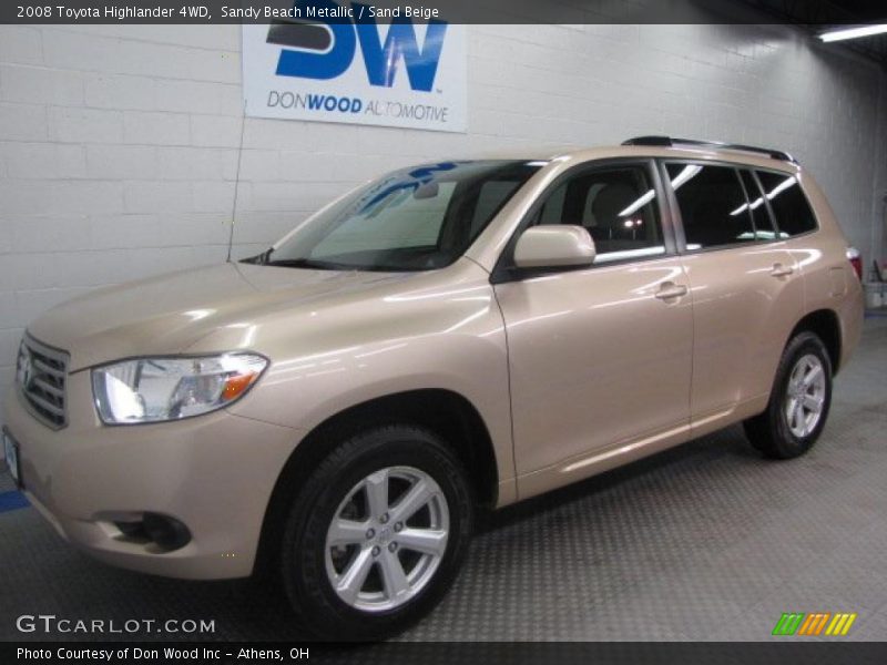 Sandy Beach Metallic / Sand Beige 2008 Toyota Highlander 4WD