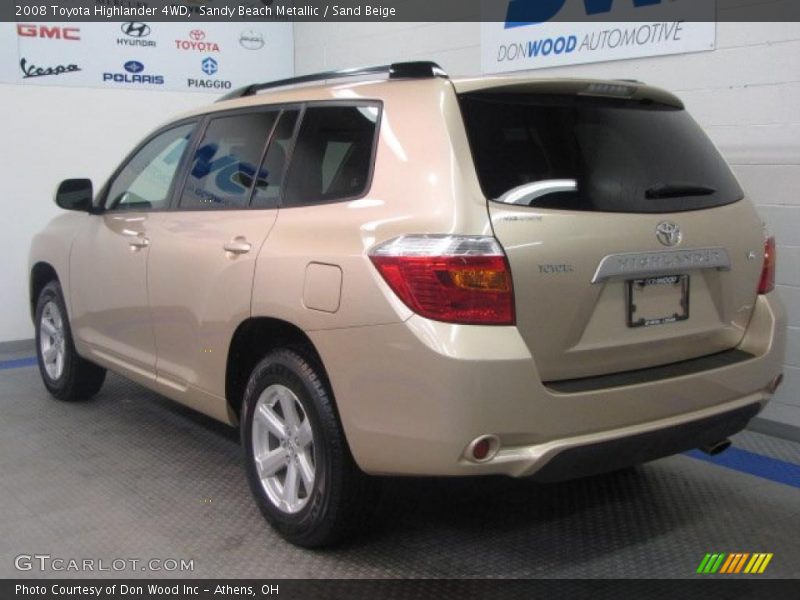 Sandy Beach Metallic / Sand Beige 2008 Toyota Highlander 4WD