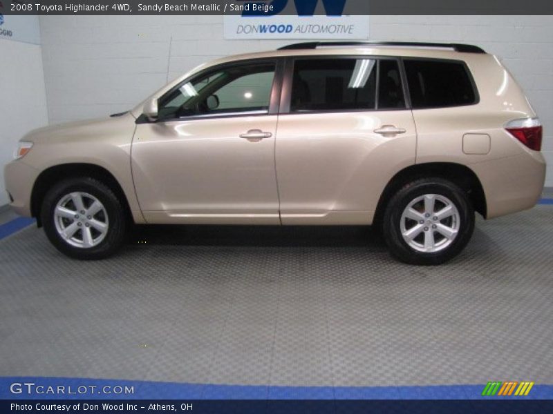 Sandy Beach Metallic / Sand Beige 2008 Toyota Highlander 4WD