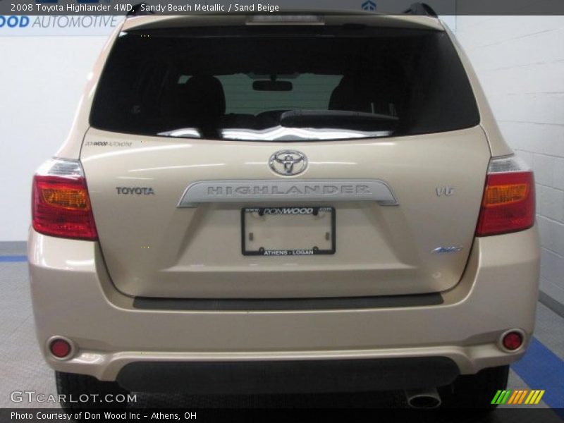 Sandy Beach Metallic / Sand Beige 2008 Toyota Highlander 4WD