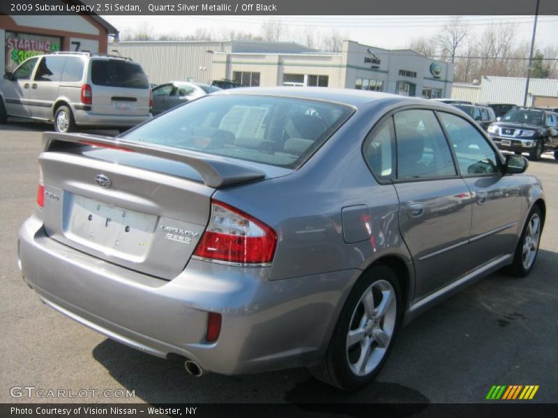 Quartz Silver Metallic / Off Black 2009 Subaru Legacy 2.5i Sedan