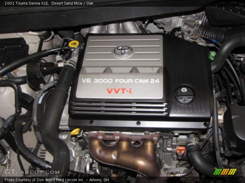 Desert Sand Mica / Oak 2001 Toyota Sienna XLE