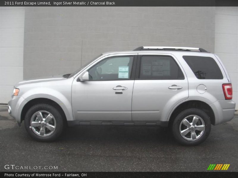 Ingot Silver Metallic / Charcoal Black 2011 Ford Escape Limited