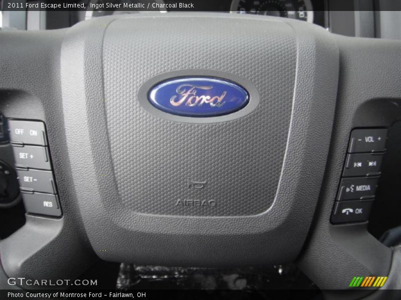 Ingot Silver Metallic / Charcoal Black 2011 Ford Escape Limited