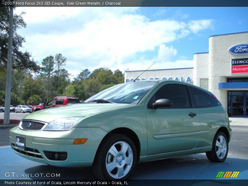 Kiwi Green Metallic / Charcoal 2007 Ford Focus ZX3 SES Coupe