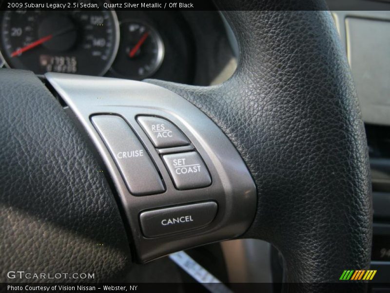 Quartz Silver Metallic / Off Black 2009 Subaru Legacy 2.5i Sedan