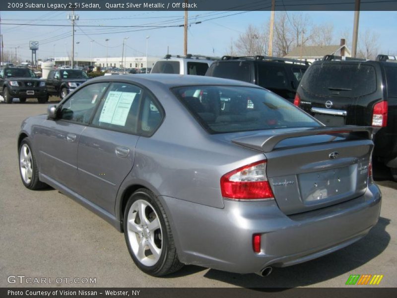 Quartz Silver Metallic / Off Black 2009 Subaru Legacy 2.5i Sedan